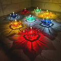 3D Colorful Reflection Diyas (Pack of 10)