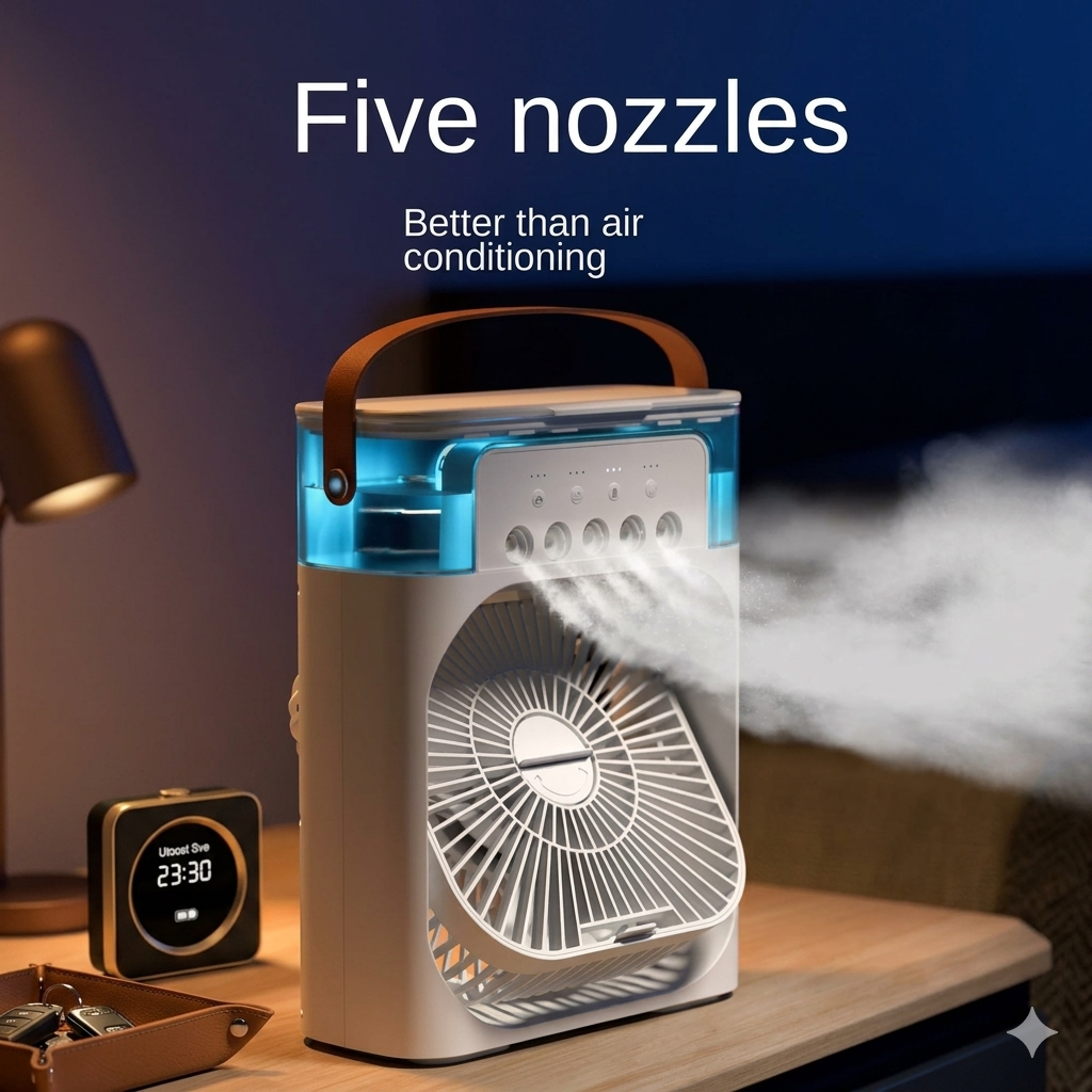 The Aura Home™ Arctic Air Mini Cooler | 3-in-1 Portable Cooling Fan