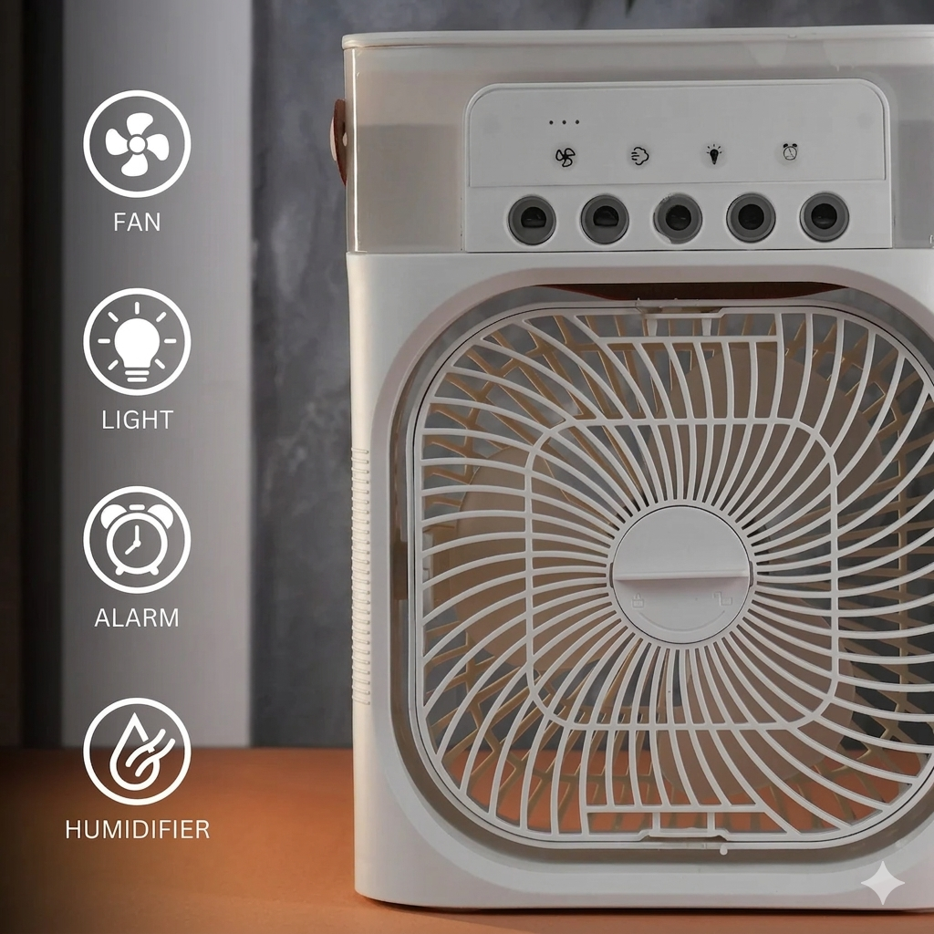The Aura Home™ Arctic Air Mini Cooler | 3-in-1 Portable Cooling Fan