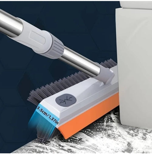 The Aura Home™ 2-in-1 Rotating Bathroom Cleaning Brush & Wiper