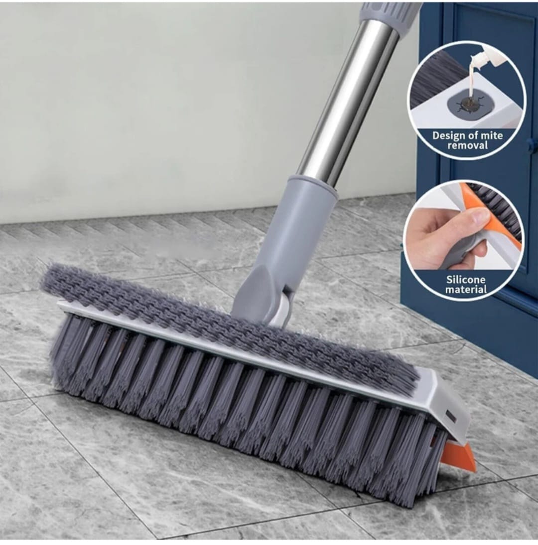 The Aura Home™ 2-in-1 Rotating Bathroom Cleaning Brush & Wiper