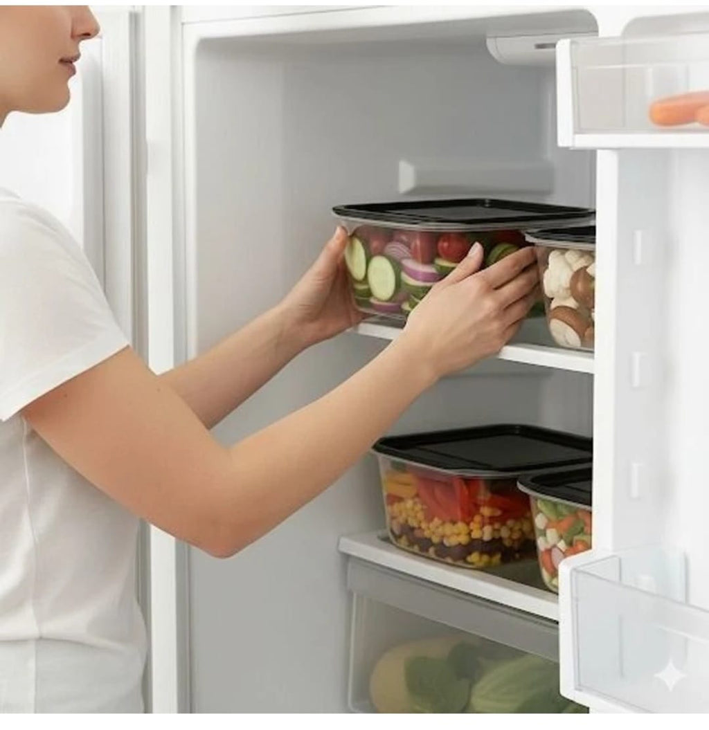 The Aura Home™ 6-Pack Fridge Storage Containers (1000ML)