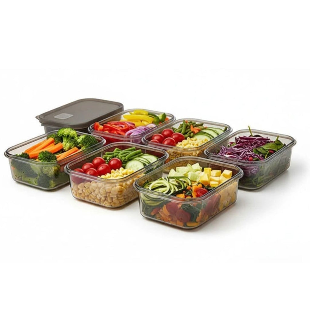 The Aura Home™ 6-Pack Fridge Storage Containers (1000ML)