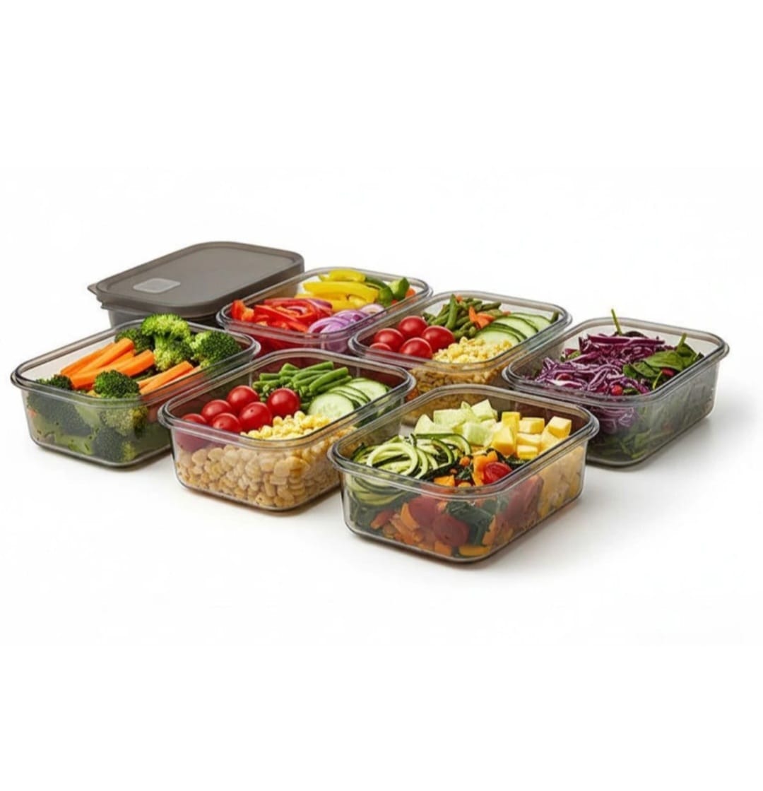 The Aura Home™ 6-Pack Fridge Storage Containers (1000ML)