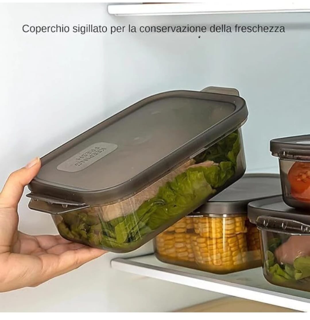 The Aura Home™ 6-Pack Fridge Storage Containers (1000ML)