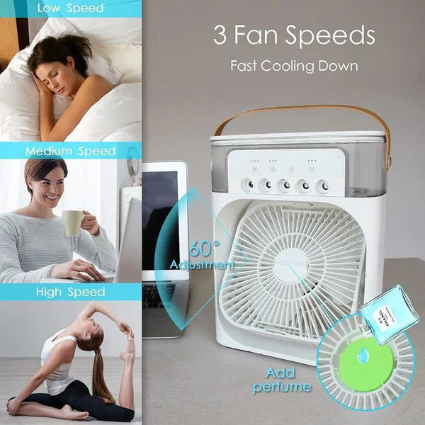The Aura Home™ Arctic Air Mini Cooler | 3-in-1 Portable Cooling Fan